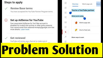 Your associated AdSense for YouTube account is disabled for invalid activity or other policy reasons