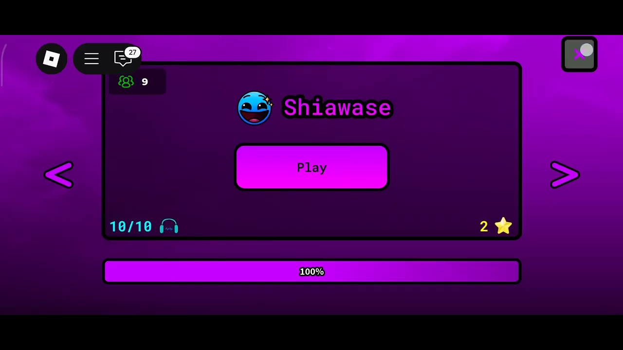 Playing the geometry dash rip off i found on roblox - YouTube