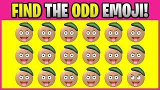 FIND THE ODD EMOJI! O15053 Find the Difference Spot the Difference Emoji Puzzles PLO
