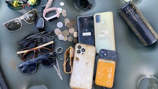 Found iPhone 13ProMax iPhone12mini Gucci Glasses Calvin Klein Watch and more River Treasure!