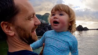 Harry jumps on glass bridge 589 meters up! Family adventure on Madeira VLOG