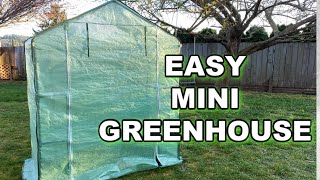 Diy Small Greenhouse Kit Assembly & Review For Beginners from Amazon