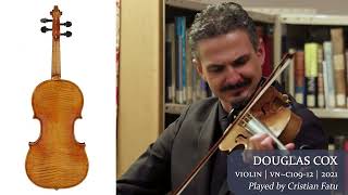 Douglas Cox '1721 Strad' violin #1030 2023 / Cristian Fatu / at the Metzler Violin Shop