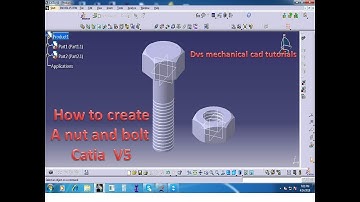 how to draw a nut and bolt in catia v5 || nut || Bolt || Catia V5||