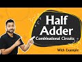 Half adder  combinational circuits digital electronics