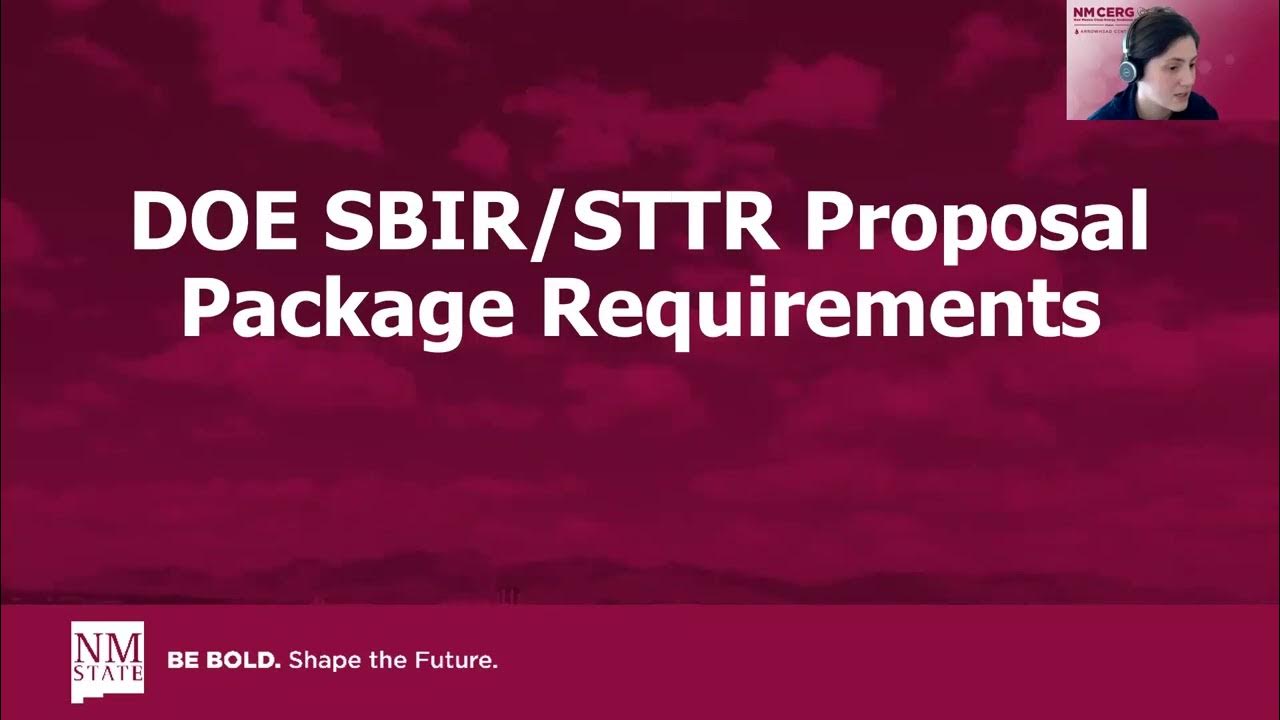 FY23 DOE SBIR Phase I Release II Proposal Requirements YouTube