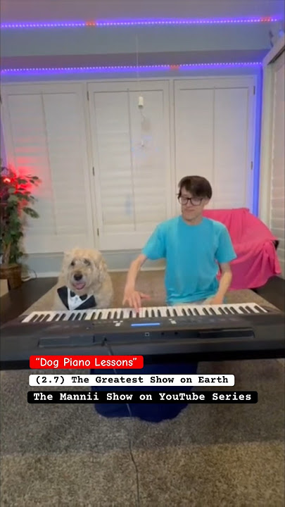 Dog Piano Lessons 🐶 @TheJessiiShow #TheManniiShow.com/series