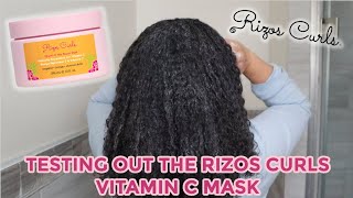 Let&#39;s Try The Rizos Curls Vitamin C Hair Repair Mask | Demo + Review, Was It Worth The $$?!