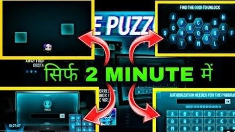 The Puzzle Event Free Fire ❤ || How to complete??🤔 || Just Complete in 2 mins 😎