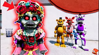 EVIL CATRINA TOY CHICA vs Animatronics! (GTA 5 Mods FNAF RedHatter)