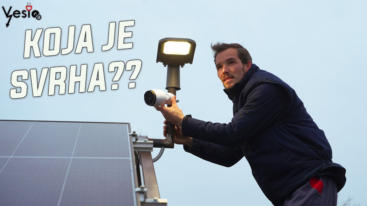 Ugradio sam rasvetu i kameru na solarnoj elektrani