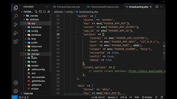 59. Broadcast soketi messages: Laravel + Nuxt Udemy Clone