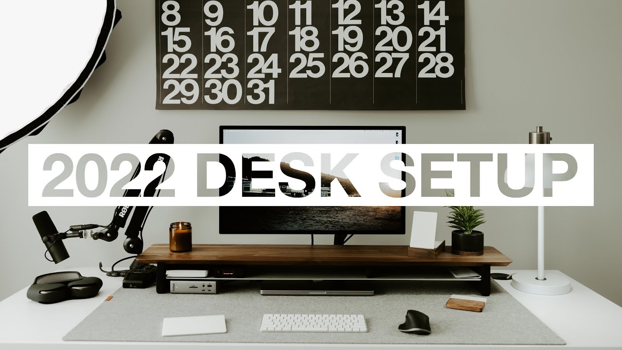 my 2022 editing desk setup - YouTube