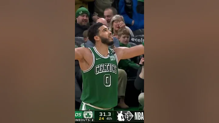 Jayson Tatum tried quieting Celtics fans while they taunted Kyrie Irving.😂😂 #nba
