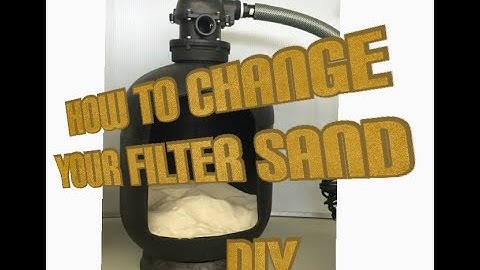 HOW TO CHANGE THE SAND IN YOUR POOL FILTER DIY FOR BEGINNERS