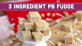 How to Make 3 Ingredient Peanut Butter Fudge, Vegan - HOLIDAY FOODIE COLLAB - Mind over Munch