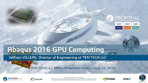 GPU Computing with Abaqus 2016 Webinar