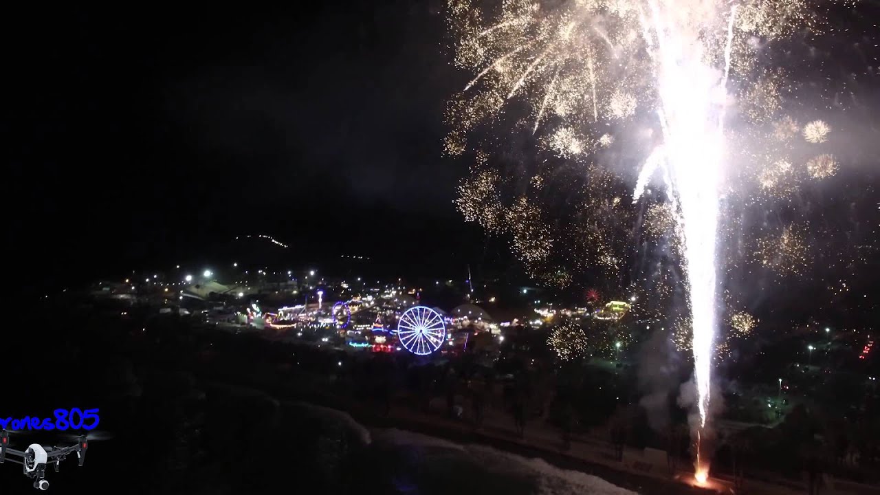 Ventura County Fair Fireworks Aerial Photography YouTube