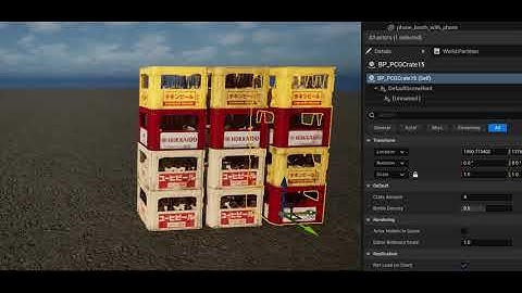 Japanese Crates using UE5 Procedural Content Generation (PCG)