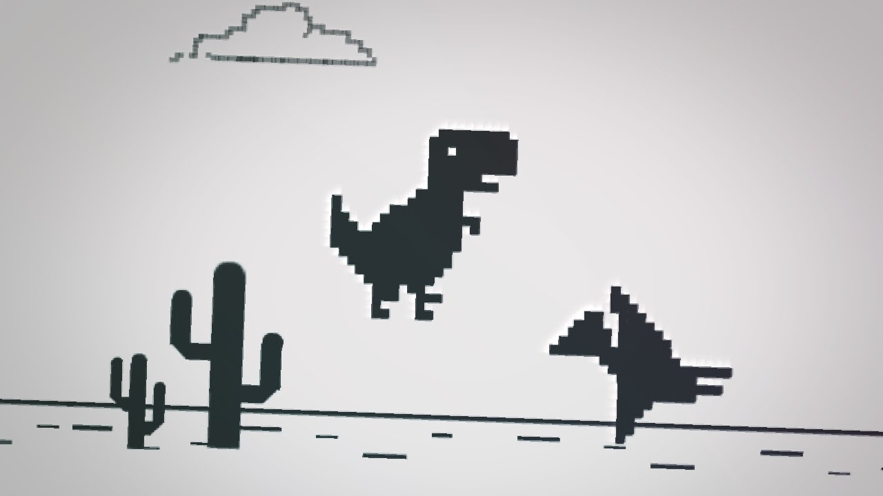 Jogo do Dino do Chrome com RTX ON #shorts 