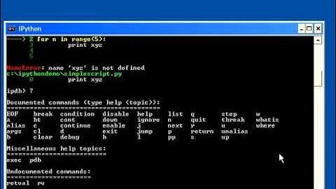 Python Development with IPython: Debugging Python using the IPython Shell