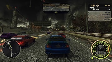 NFS Most Wanted REDUX V3 - Lancer Evolution VI VS 15 Opponents + Max Level Cops