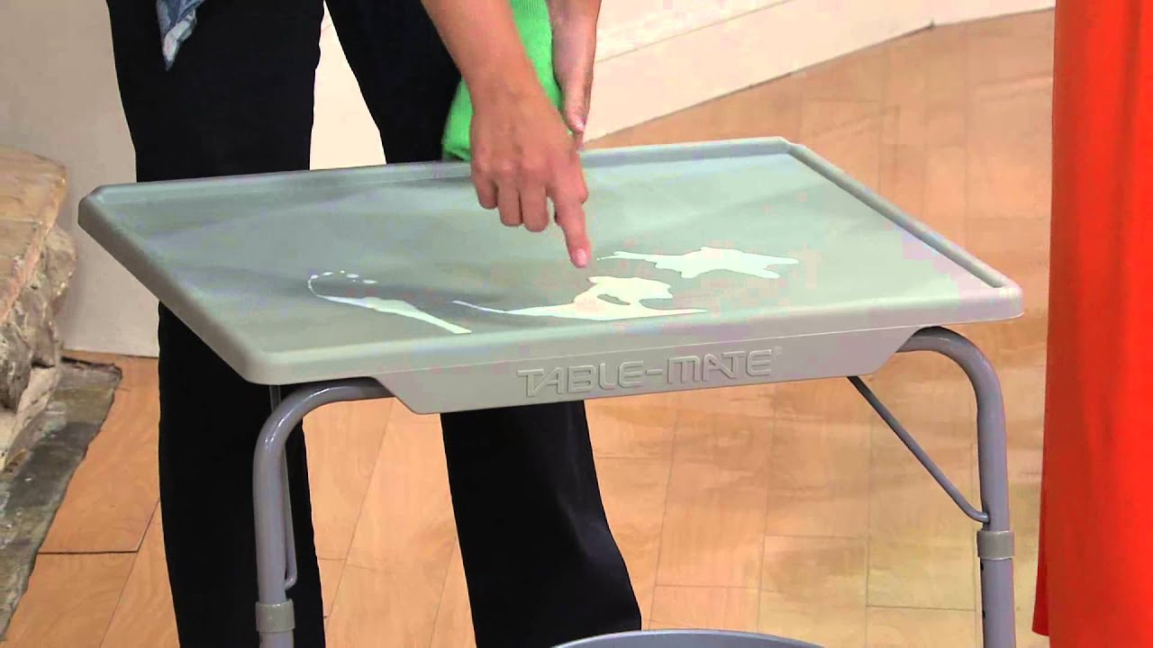 Table Mate Xl Adjustable Solid Color Multi Purpose Folding Table With Kerstin Lindquist Youtube