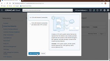 Virtual Cloud Networks (VCN Create) - Oracle Cloud Infrastructure