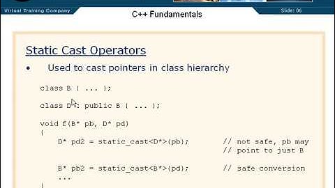 06  C++ Class Member Access   36  Static Cast Operators