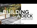 Building a deck  things to know before you start  part 1