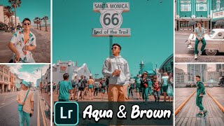 Tutorial Edit Foto Filter Aqua & Brown | Lightroom Mobile