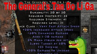 D2R Unique Items - The General