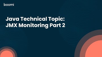 Java Technical Topic: JMX Monitoring Part 2
