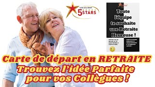 Carte Départ Retraite ! Idée Parfaite pour Collègues de travail 😝