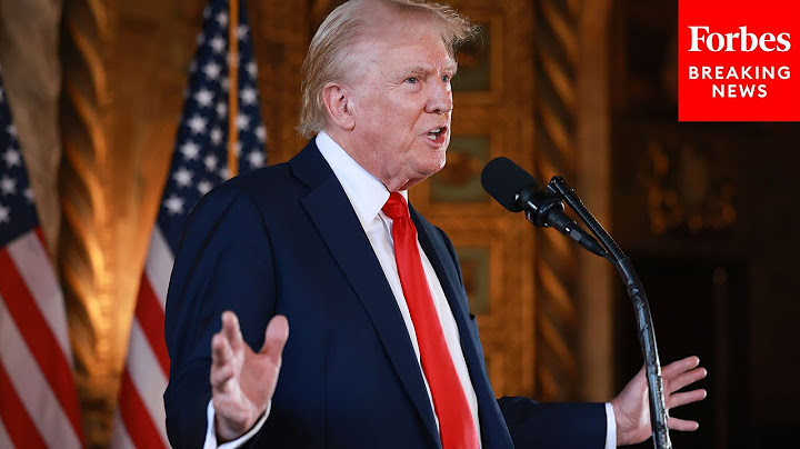 Trump Claims If He Doesn't Win There Will Be A Depression At Mar-A-Lago Press Briefing