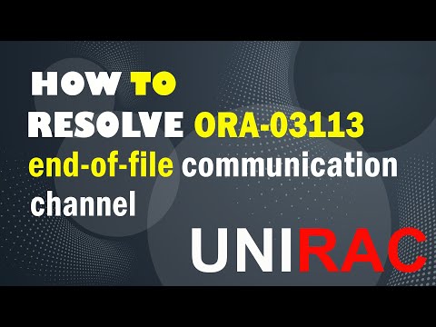 ORA-03113: end-of-file on Communication Channel || ora 3113