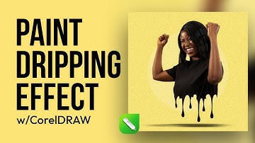 How to Create PAINT DRIPPING Effect | CorelDRAW Tutorial