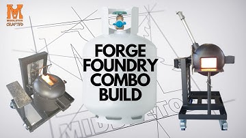 GREAT COVID PROJECT !!! PROPANE FORGE and FOUNDRY combination build with LIFT !!! Awesome ! [PT1]
