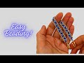 how to make easy beaded bracelet. bracelet making tutorial. DIY jewelry