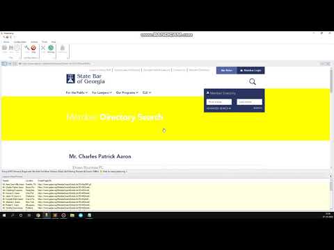 How to scrape Lawyer Contact details from GA BAR website using Webharvy