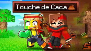 Minecraft mais tout ce que je touche devient du CACA !