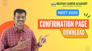 Download Confirmation Page - NEET 2025 Correction Window Issues - NEET 2025 Latest Updates