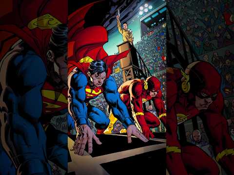 مسابقه سرعت سوپرمن و فلش داخل کامیک 