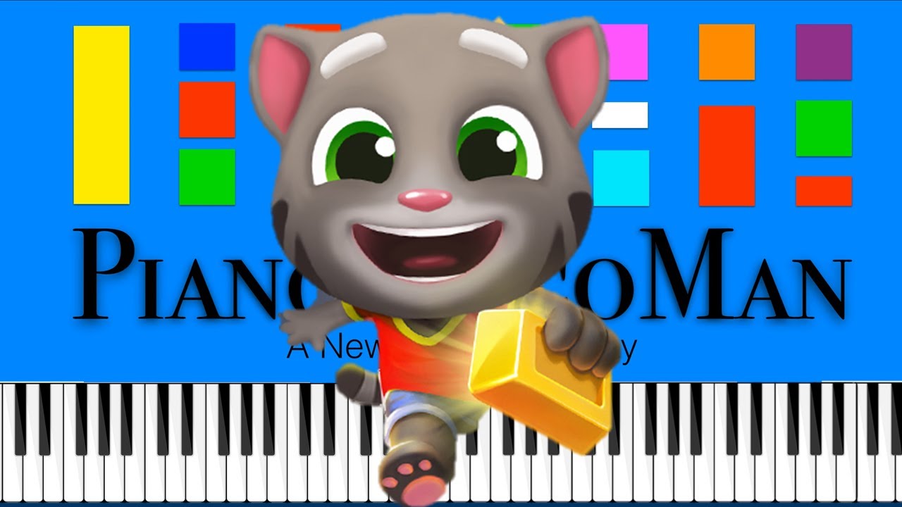 TALKING TOM GOLD RUN EASY Piano Tutorial YouTube