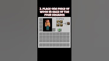 How To Make A Crafting Table In MINECRAFT #minecraft #craft #crafting #gaming