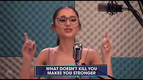 Ariana Grande singing Stronger by Kelly Clarkson