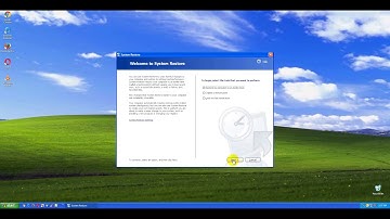 System Restore in Normal Startup Mode - Method #2 (Windows XP)