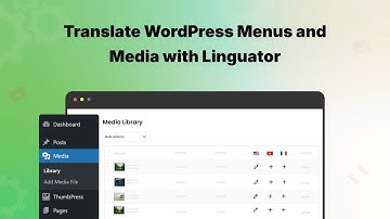 How to Translate Menus & Media in WordPress?