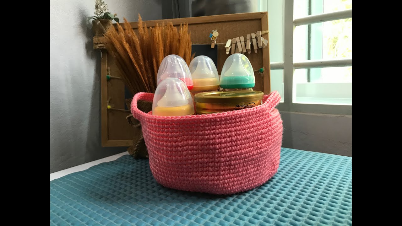 Easy Crochet Baby Storage Basket | Beginner Crochet pattern Tutorial