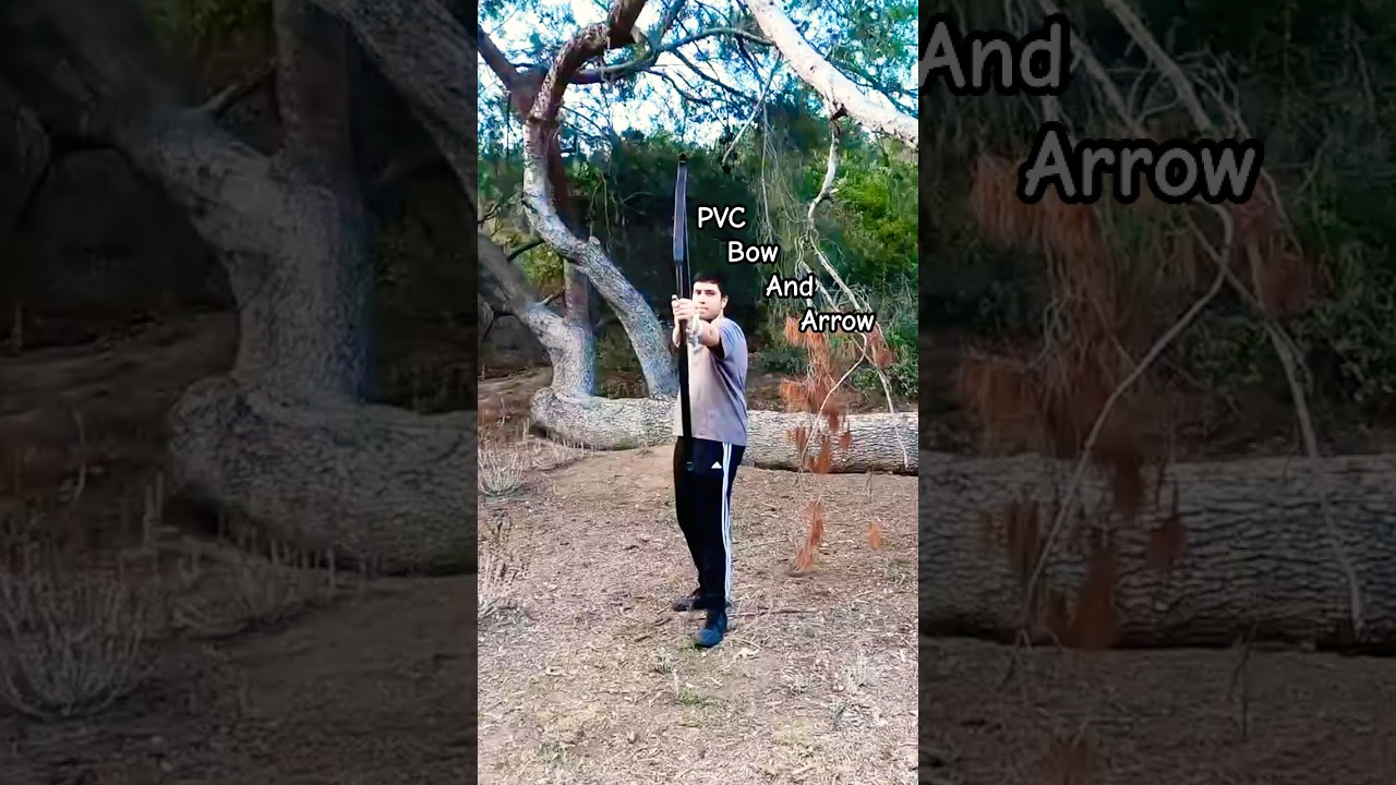 Bow and arrow from a PVC pipe  